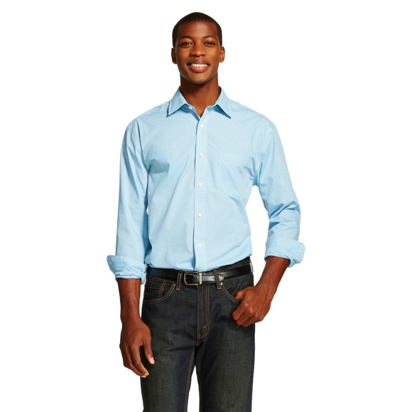 😀 3 for $20 NWT Mercer Non-Iron Check Dress Shirt - Picture 2 of 3